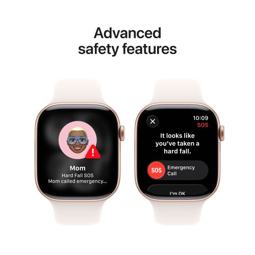 Apple Watch Series 11 GPS + Cellular 46mm Rose Gold Aluminium - Light Blush Sport Band - M/L