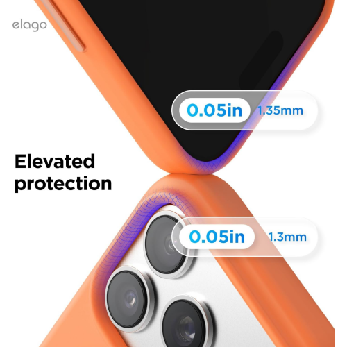 Elago Magnetic Silicone Case for iPhone 18 Pro Max/17 Pro Max - Orange