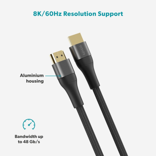 Epico UltraLink HDMI to HDMI 8K/60Hz 2m Cable - Space Grey