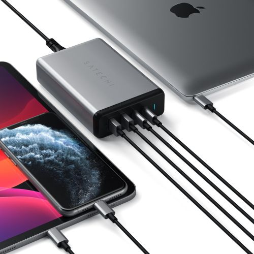 Satechi Dual USB-C/USB 108W PD Travel Charger Space Grey*