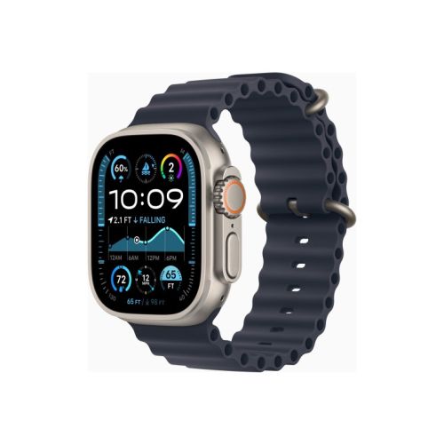 DEMO Apple Watch Ultra 2 GPS + Cellular 49mm Natural Titanium - Navy Ocean Band