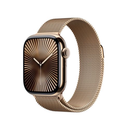 DEMO Apple Watch Series 10 GPS + Cellular 42mm Gold Titanium - Gold Milanese Loop