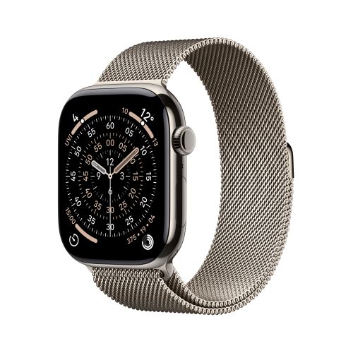 Apple Watch Series 11GPS + Cellular 46mmNatural Titanium - Natural Milanese Loop - M/L
