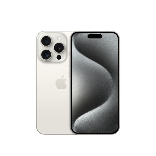 Mazlietots iPhone 15 Pro 128GB, White titanium, Kategorjia: A, Baterija: Good