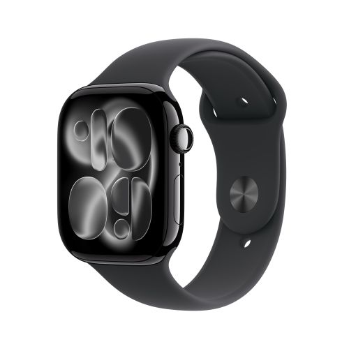 Apple Watch Series 11GPS + Cellular 42mmJet Black Aluminium - Black Sport Band - M/L