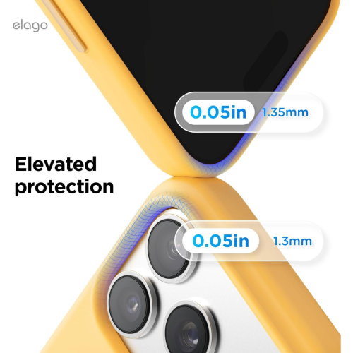 Elago Magnetic Silicone Case for iPhone 18 Pro Max/17 Pro Max - Sunshine
