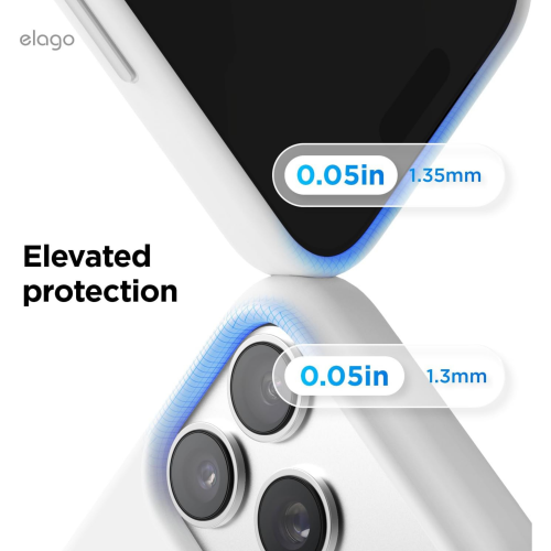 Elago Magnetic Silicone Case for iPhone 18 Pro Max/17 Pro Max - White