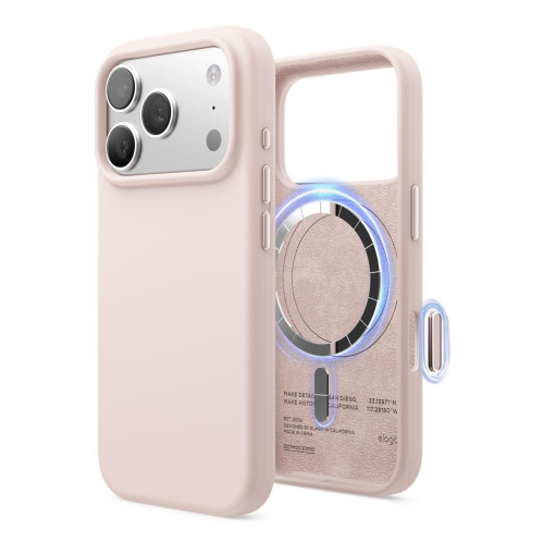 Elago Magnetic Silicone Case for iPhone 18 Pro Max/17 Pro Max - Lovely Pink
