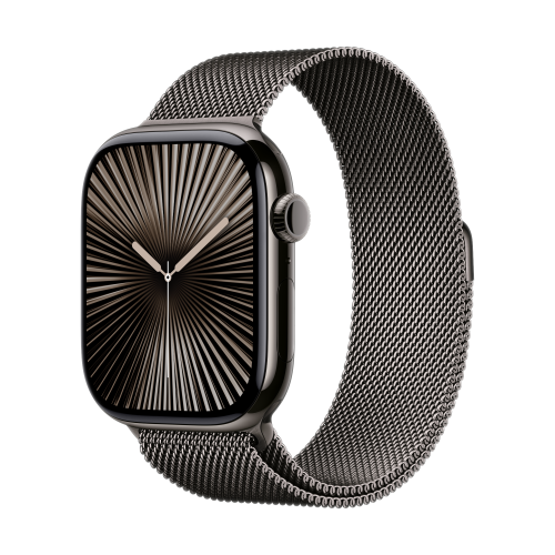DEMO Apple Watch Series 10 GPS + Cellular 46mm Slate Titanium - Slate Milanese Loop - M/L