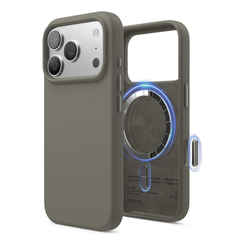 Elago Magnetic Silicone Case for iPhone 18 Pro/17 Pro - Gray