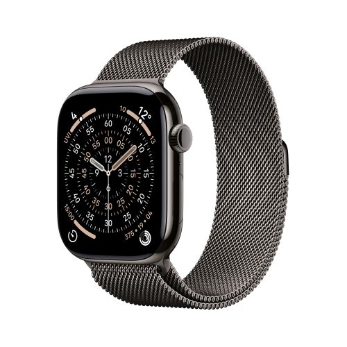 Apple Watch Series 11GPS + Cellular 42mmSlate Titanium - Slate Milanese Loop