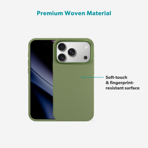 Epico SolidWoven Pro Mag+ Case iPhone 18 Pro/17 Pro - Green