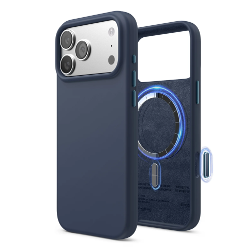 Elago Magnetic Silicone Case for iPhone 18 Pro/17 Pro - Jean Indigo
