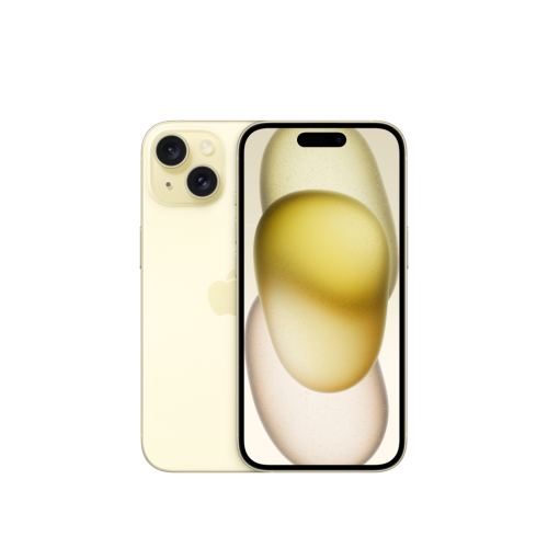 Mazlietots iPhone 15 128GB, Yellow, Kategorija: AA, Baterija: Good