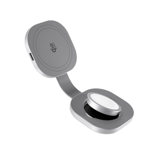 Epico UltraBase EF35 Qi2 (25W) Wireless Charger - Silver