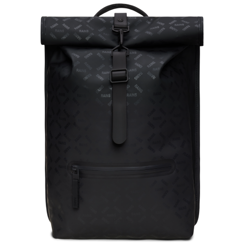 RAINS Roltop Rucksack W3 - Black Grain