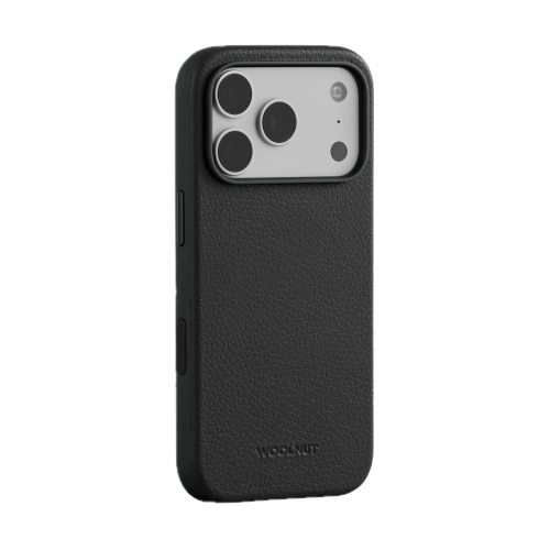 Woolnut Leather Case for iPhone 18 Pro Max/17 Pro Max - Black