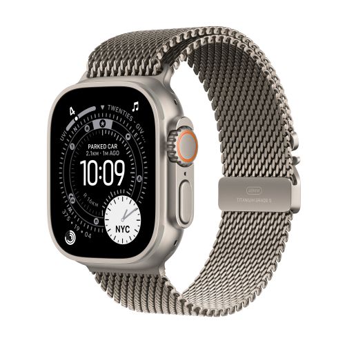 Apple Watch Ultra 3GPS + Cellular49mmNatural Titanium - Natural Titanium Milanese Loop - M