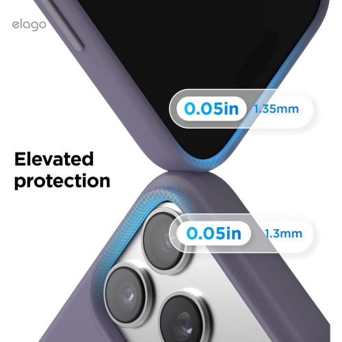Elago Magnetic Silicone Case for iPhone 18 Pro/17 Pro - Deep Lavender