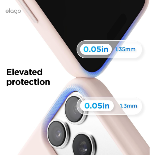 Elago Magnetic Silicone Case for iPhone 18 Pro/17 Pro - Lovely Pink