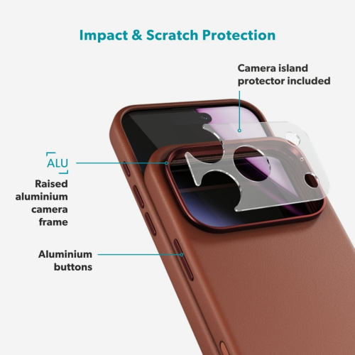 Epico Leather Pro Mag+ Case iPhone 18 Pro Max/17 Pro Max - Brown