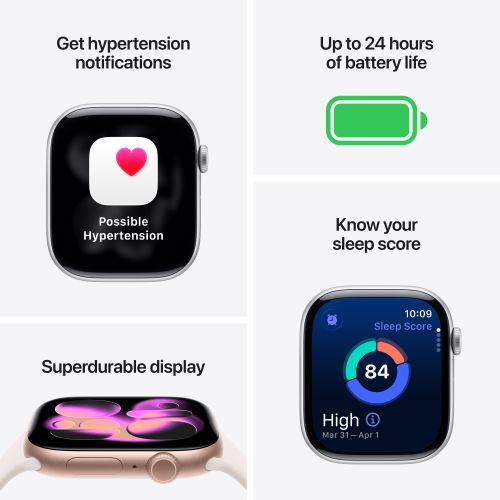 Apple Watch Series 11 GPS + Cellular 42mm Gold Titanium - Light Blush Sport Band - M/L