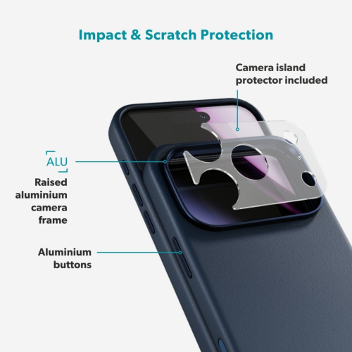 Epico Leather Pro Mag+ Case iPhone 18 Pro Max/17 Pro Max - Blue
