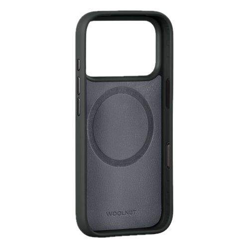Woolnut Leather Case for iPhone 18 Pro/17 Pro - Black