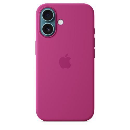 Apple iPhone16 Plus Silicone Case w/ MagSafe - Fuchsia
