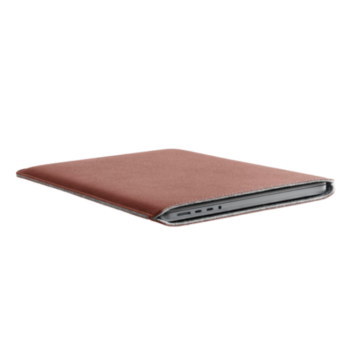Woolnut Leather Sleeve for 14-inch MacBook Pro - Cognac