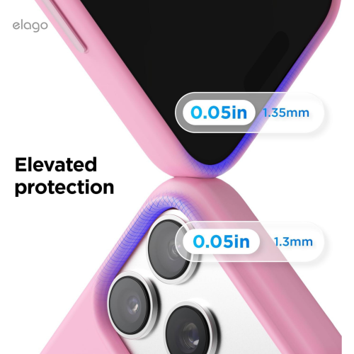 Elago Magnetic Silicone Case for iPhone 18 Pro/17 Pro - Hot Pink