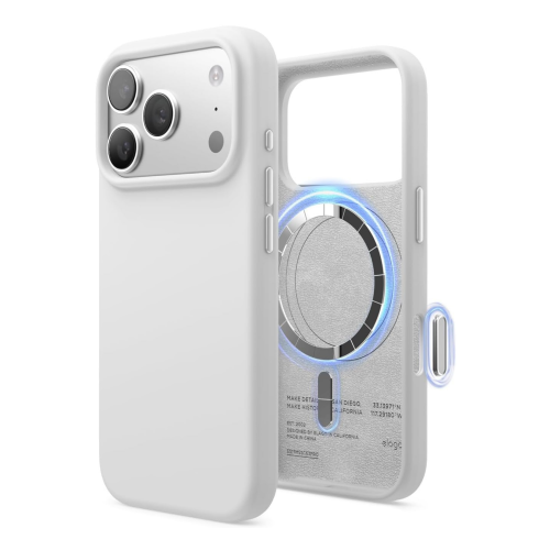 Elago Magnetic Silicone Case for iPhone 18 Pro Max/17 Pro Max - White