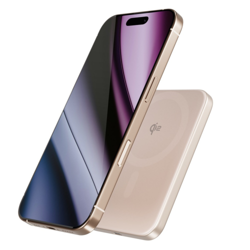 C&C Qi2 Aluminium Mag+ Power Bank 5 000 mAh - Desert Titanium