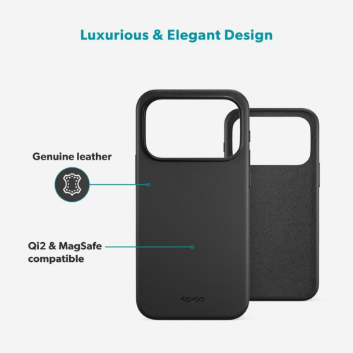 Epico Leather Pro Mag+ Case iPhone 18 Pro/17 Pro - Black