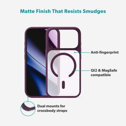 C&C HeroMatte Pro Mag+ Case for iPhone 18 Pro/17 Pro - Dark Purple