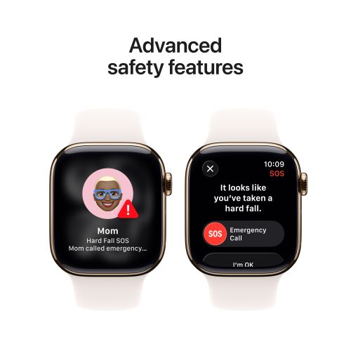 Apple Watch Series 11 GPS + Cellular 42mm Gold Titanium - Light Blush Sport Band - M/L