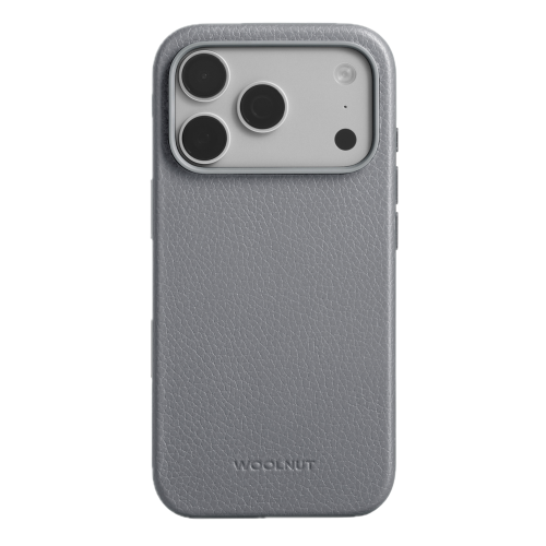Woolnut Leather Case for iPhone 18 Pro Max/17 Pro Max - Grey