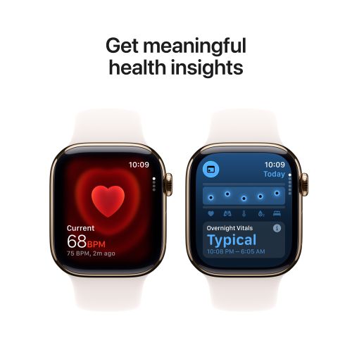 Apple Watch Series 11 GPS + Cellular 42mm Gold Titanium - Light Blush Sport Band - M/L