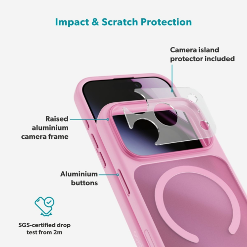 C&C HeroMatte Pro Mag+ Case for iPhone 18 Pro Max/17 Pro Max - Pink
