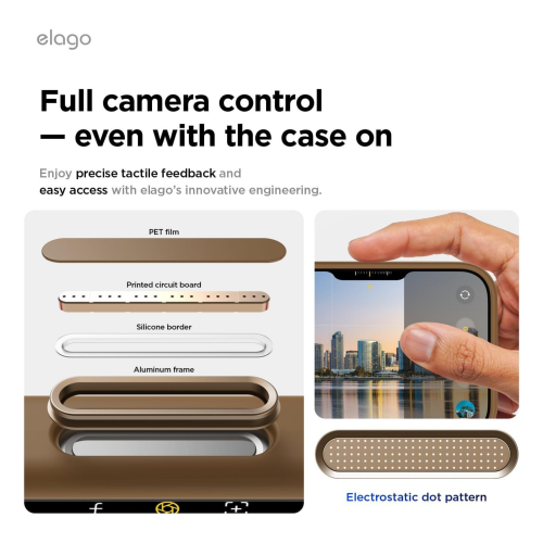Elago Magnetic Silicone Case for iPhone 18 Pro/17 Pro - Brown